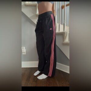 RETRO Adidas black and pink track pants